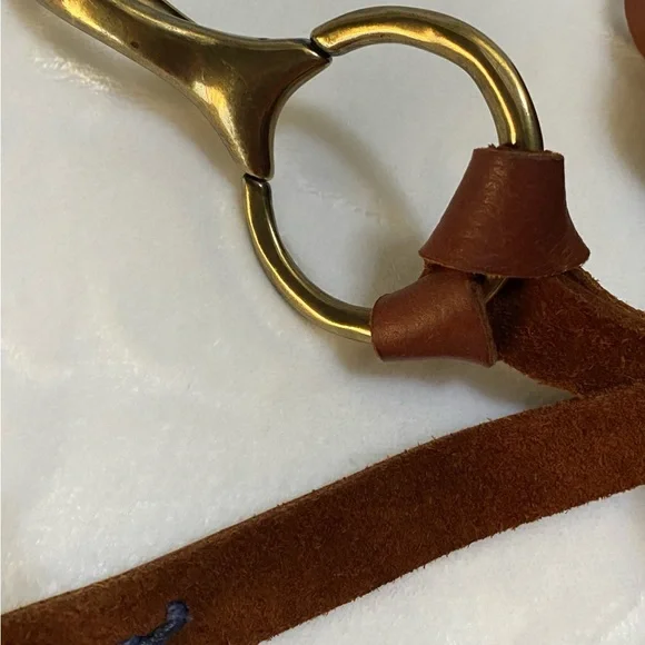 49 Square Mile,Brown Leather belt with Brass Clip Leather Belt With Square Brass Buckle For Men | J.Crew main image 4